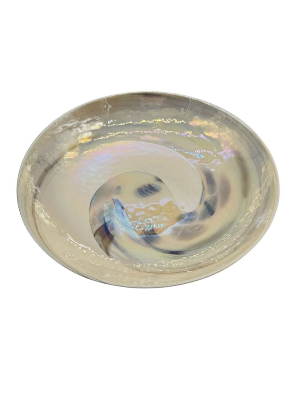 Yalos Murano Cartoccio Fossile Bowl No Flaws Italy Made 16.25"L x 3.5"H - Picture 4 of 6